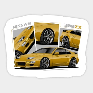Nissan 300ZX, JDM Car Yellow Sticker